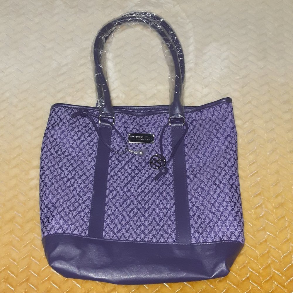 Michael Todd Deep Purple Tote NWOT